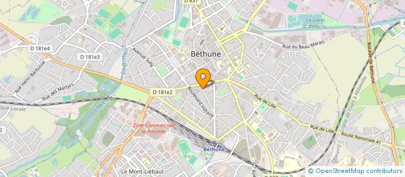 localisation de l'entreprise BEEGROUP à BETHUNE