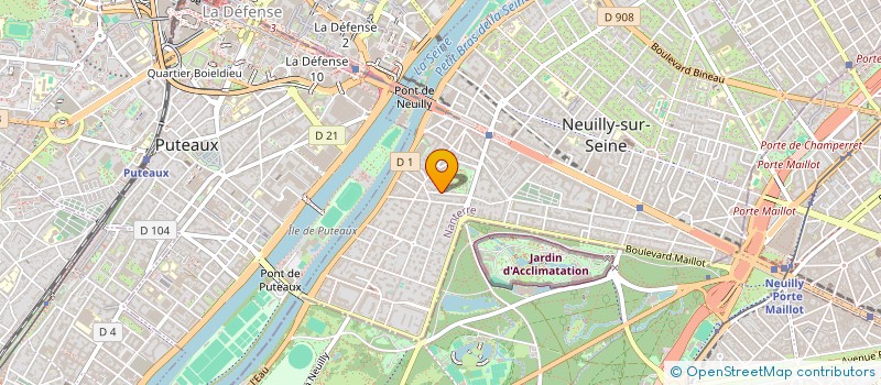 localisation de l'entreprise BEELEVEN à NEUILLY-SUR-SEINE