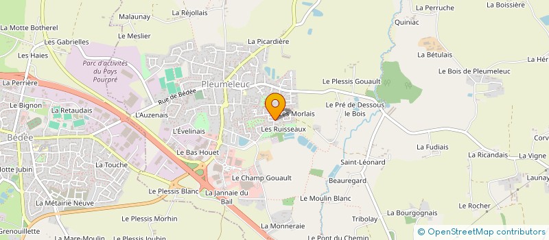 localisation de l'entreprise BEELINK IMMO  PLEUMELEUC