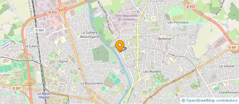 localisation de l'entreprise BEELINKED - ASSOCIATION DU RUCHER PEDAGOGIQUE SARTHOIS à COULAINES