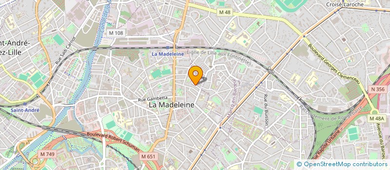 localisation de l'entreprise BEELOC à LA MADELEINE