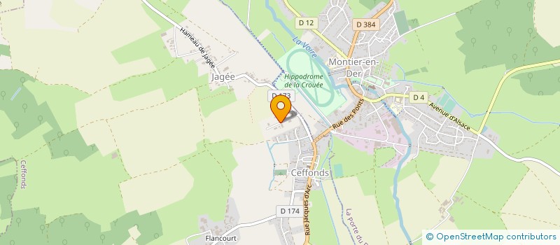 localisation de l'entreprise BEEMAC à CEFFONDS