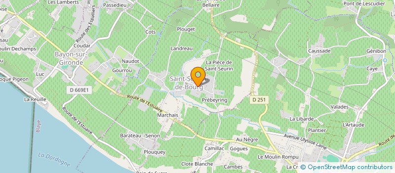 localisation de l'entreprise BEEMIND  SAINT-SEURIN-DE-BOURG