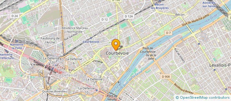localisation de l'entreprise BEEO à COURBEVOIE