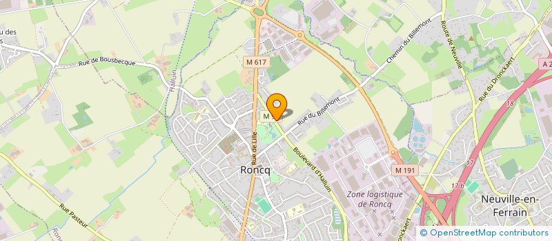 localisation de l'entreprise BEERNAERT CONSTRUCTION  RONCQ