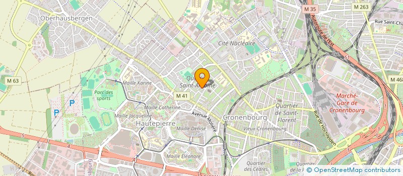 localisation de l'entreprise BEES (BIEN ETRE ET SOLIDARITE) à STRASBOURG