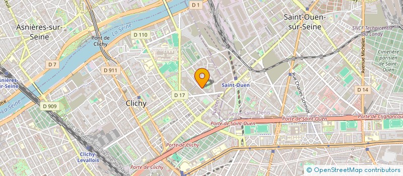 localisation de l'entreprise BEETHOVEN à CLICHY
