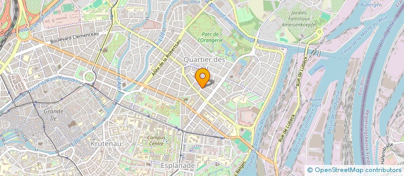 localisation de l'entreprise BEETHOVEN INTERFACE  STRASBOURG