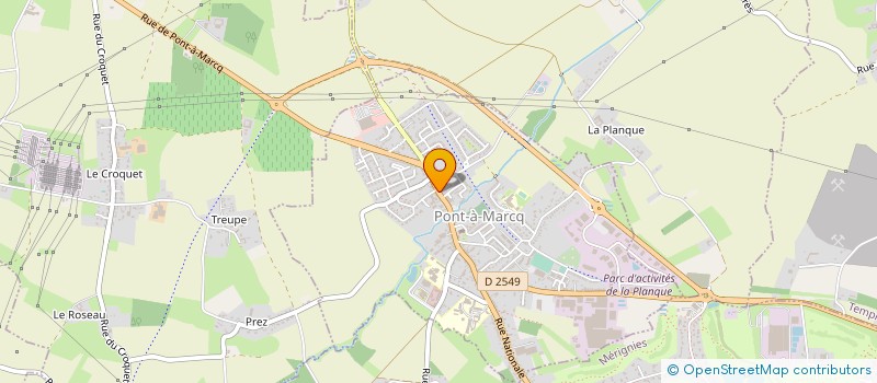 localisation de l'entreprise BEEUWSAERT ASSOCIES à PONT-A-MARCQ