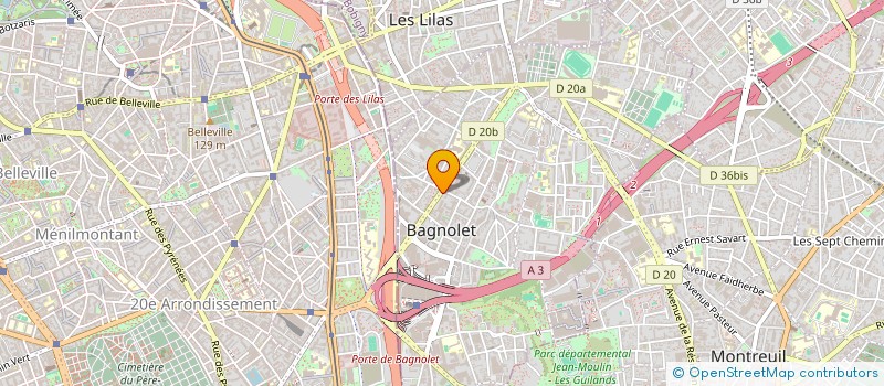 localisation de l'entreprise BEEVIZION à BAGNOLET