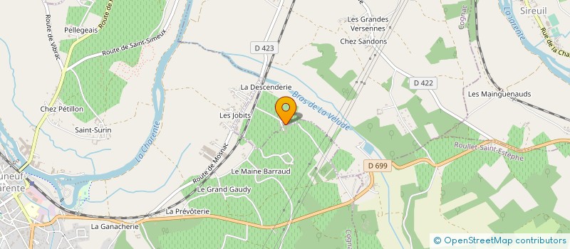 localisation de l'entreprise BEEWIZME à CHATEAUNEUF-SUR-CHARENTE
