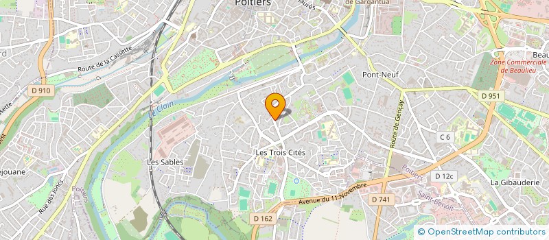 localisation de l'entreprise BEEZIMMO à POITIERS