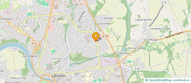 localisation de l'entreprise BEEZOL à LANNION