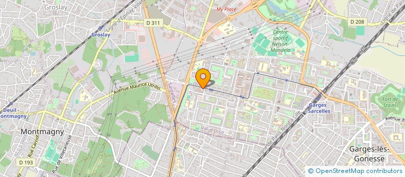 localisation de l'entreprise BEEZRA  SARCELLES