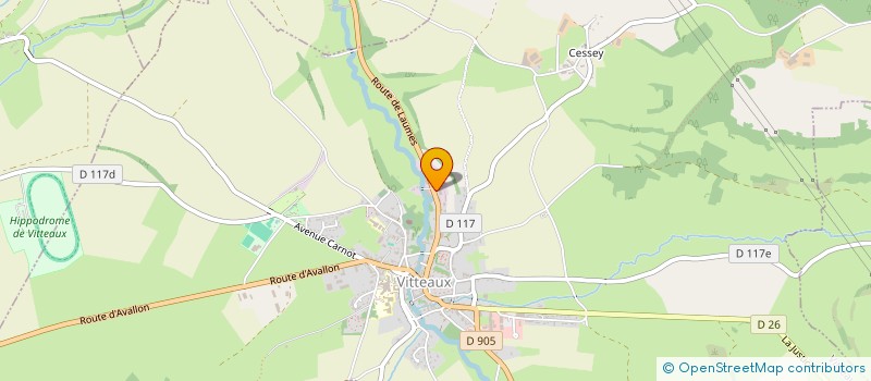 localisation de l'entreprise BEFA  VITTEAUX