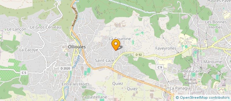 localisation de l'entreprise BEFIT  OLLIOULES