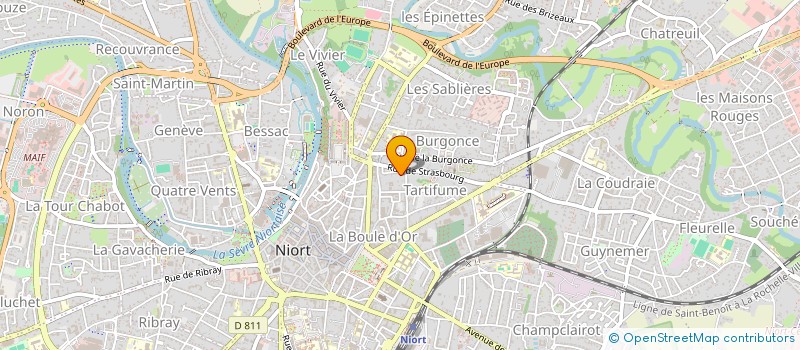 localisation de l'entreprise BEFL IMMO  NIORT