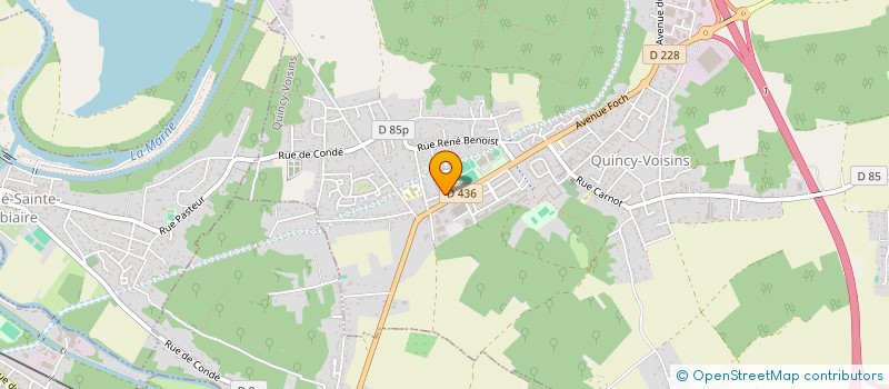 localisation de l'entreprise BEFM  QUINCY-VOISINS