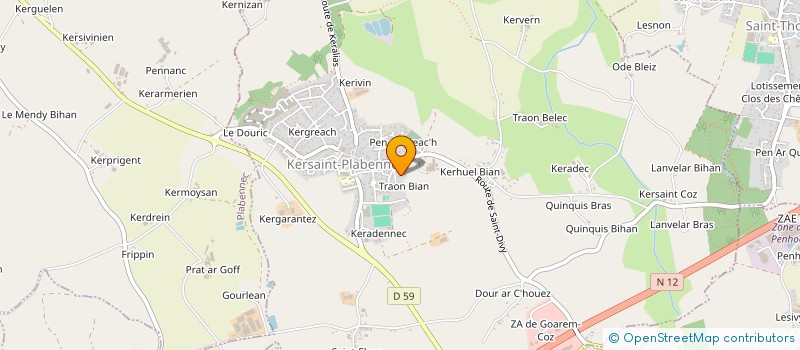 localisation de l'entreprise BEG AR SPINS  PLABENNEC