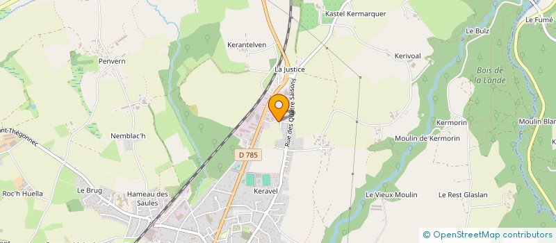 localisation de l'entreprise BEG DOUAR  PLEYBER-CHRIST