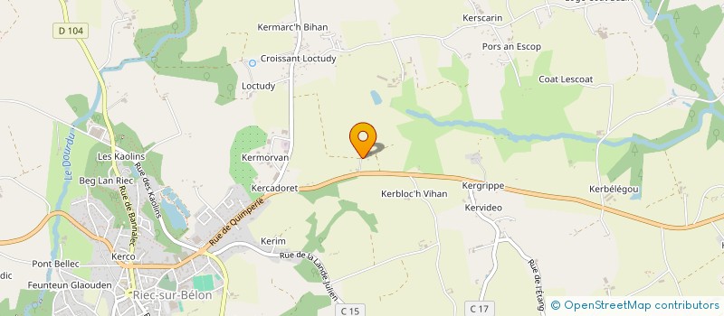 localisation de l'entreprise BEG MEN GWEN  RIEC-SUR-BELON