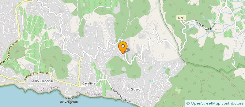 localisation de l'entreprise BEGA  LA CROIX-VALMER
