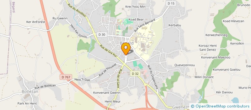 localisation de l'entreprise BEGARD CONDUITE  BEGARD