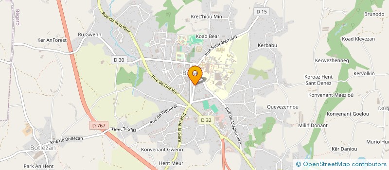 localisation de l'entreprise BEGARD VTT GWERUN à BEGARD