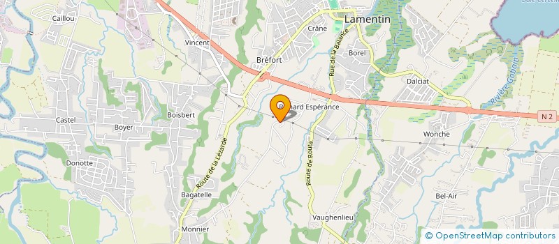 localisation de l'entreprise BEGARIN RONY-BATIMENT ET TRAVAUX PUBLICS à LAMENTIN