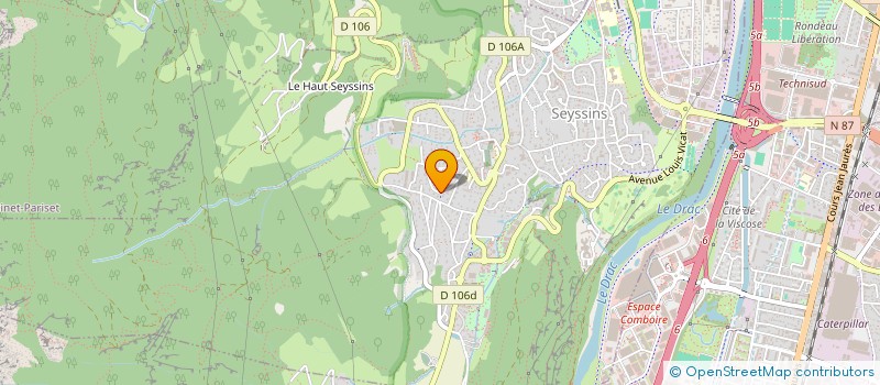 localisation de l'entreprise BEGAT  SEYSSINS