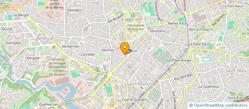 localisation de l'entreprise BEGAUD INDIVISION à BREST