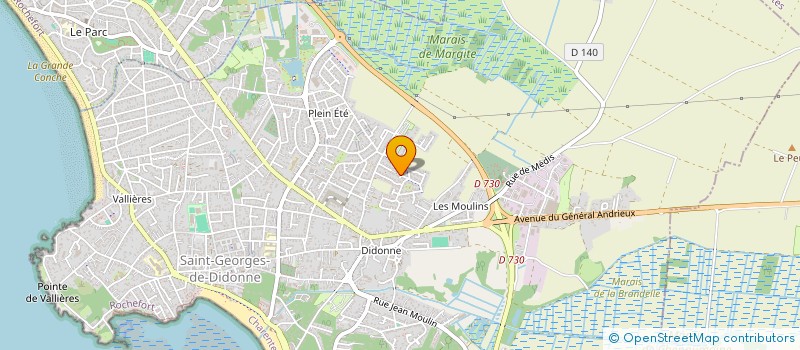 localisation de l'entreprise BEGAUD M.  SAINT-GEORGES-DE-DIDONNE