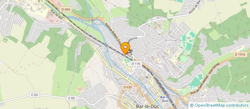 localisation de l'entreprise BEGECI à BAR-LE-DUC