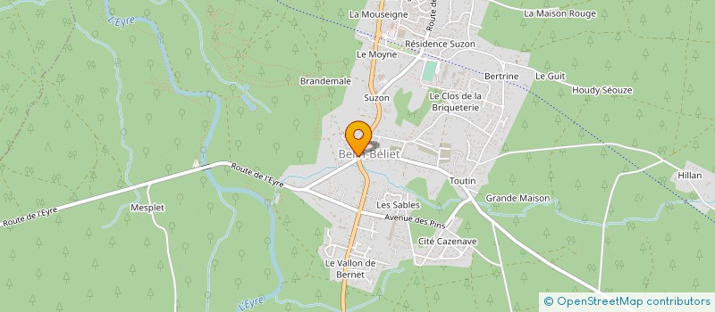 localisation de l'entreprise BEGEDIS SA UNICO à BELIN-BELIET