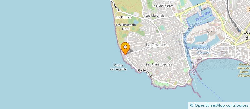 localisation de l'entreprise BEGEFI à LES SABLES D'OLONNE