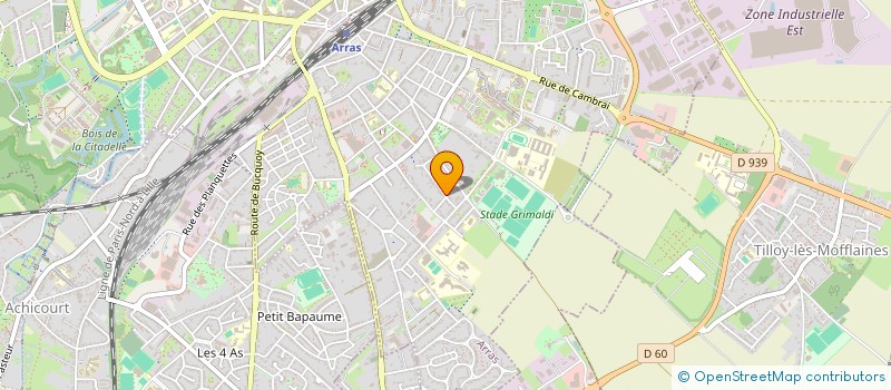 localisation de l'entreprise BEGELEC à ARRAS