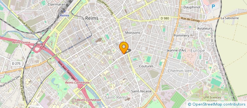 localisation de l'entreprise BEGETEL à REIMS
