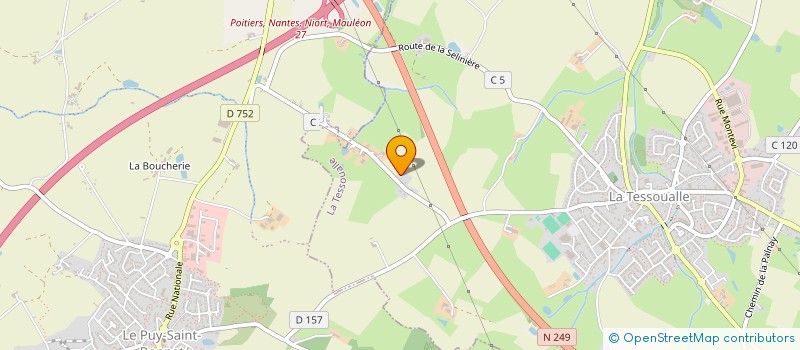 localisation de l'entreprise BEGHIN PAYSAGE à LA TESSOUALLE