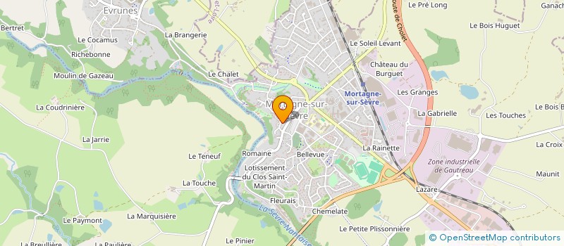 localisation de l'entreprise BEGHOLDING 1  MORTAGNE-SUR-SEVRE