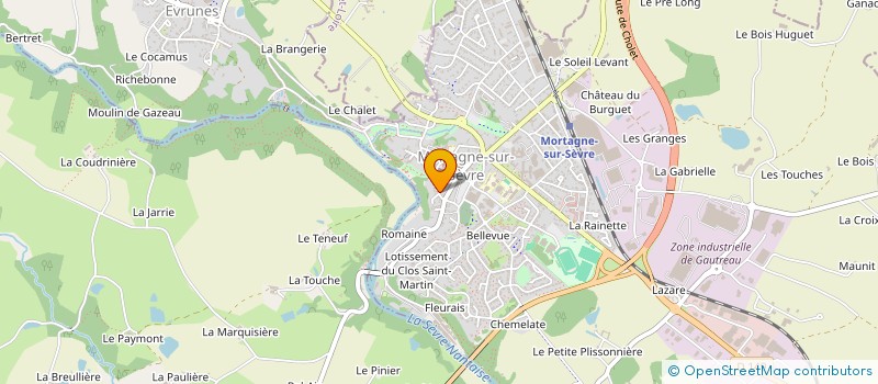 localisation de l'entreprise BEGHOLDING 2  MORTAGNE-SUR-SEVRE