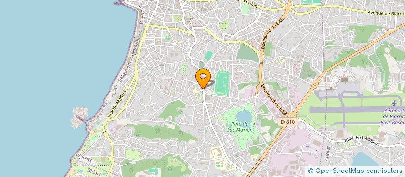 localisation de l'entreprise BEGILAGUNA à BIARRITZ