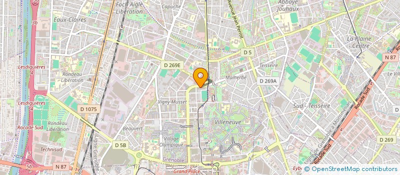 localisation de l'entreprise BEGIN à GRENOBLE