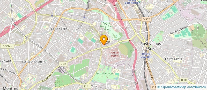 localisation de l'entreprise BEGIN BIZNESS à ROSNY-SOUS-BOIS