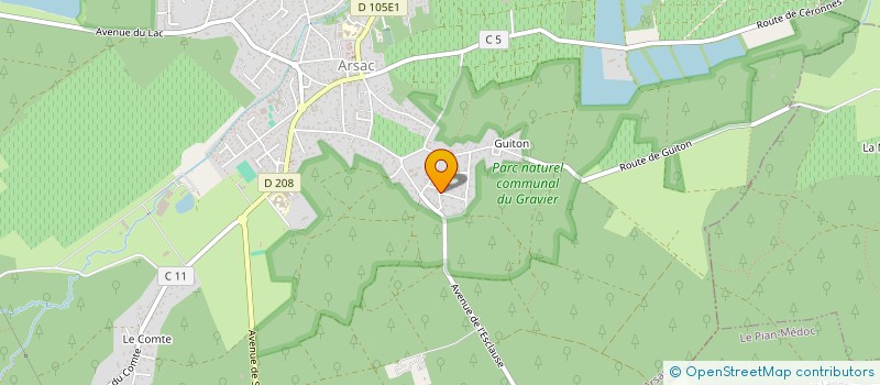 localisation de l'entreprise BEGINS  ARSAC