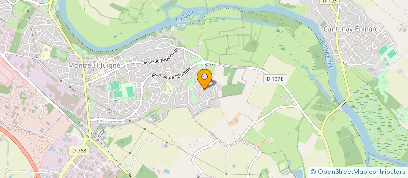 localisation de l'entreprise BEGM  MONTREUIL-JUIGNE