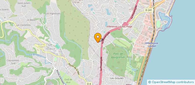 localisation de l'entreprise BEGNIS CONSTRUCTION CONCEPT  VILLENEUVE-LOUBET