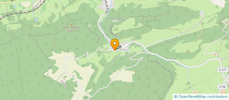 localisation de l'entreprise BEGON  PRETIN