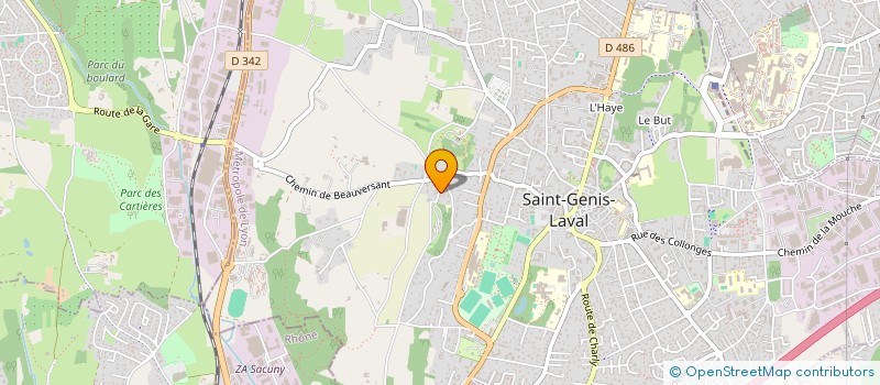 localisation de l'entreprise BEGOOD  SAINT-GENIS-LAVAL