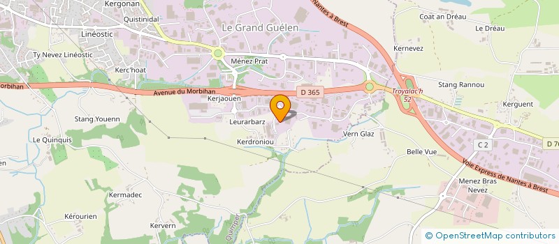 localisation de l'entreprise BEGOOD PACK  QUIMPER