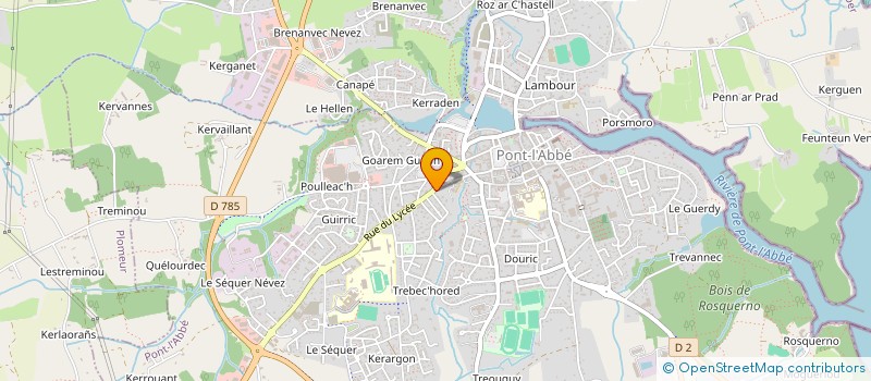 localisation de l'entreprise BEGOOD & PROJECT  PONT-L'ABBE